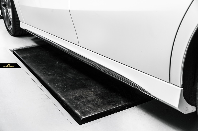 W177 - AMG style Carbon side Skirt Insert 02
